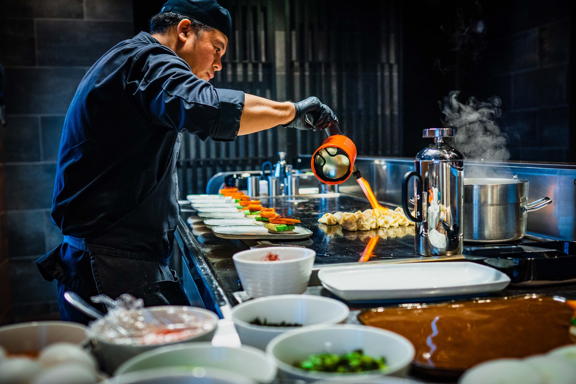 chef preparing meals